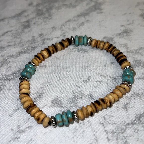 Women’s Stretchy Boho Surfer Hippie Bracelet 11* 43025 - Picture 2 of 2